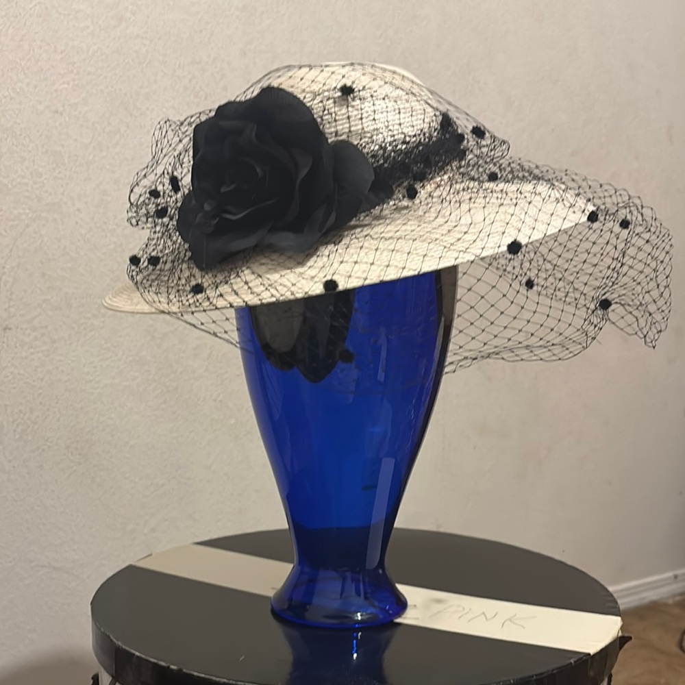 Elegant Black and White Women's Hat